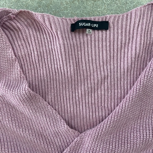 Sugarlips wrap  boho knit sweater - Picture 5 of 6